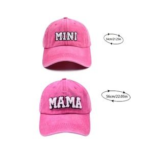 Girls "Mama Mini" Baseball Cap Parent-child Baseball Cap Causal Accessories